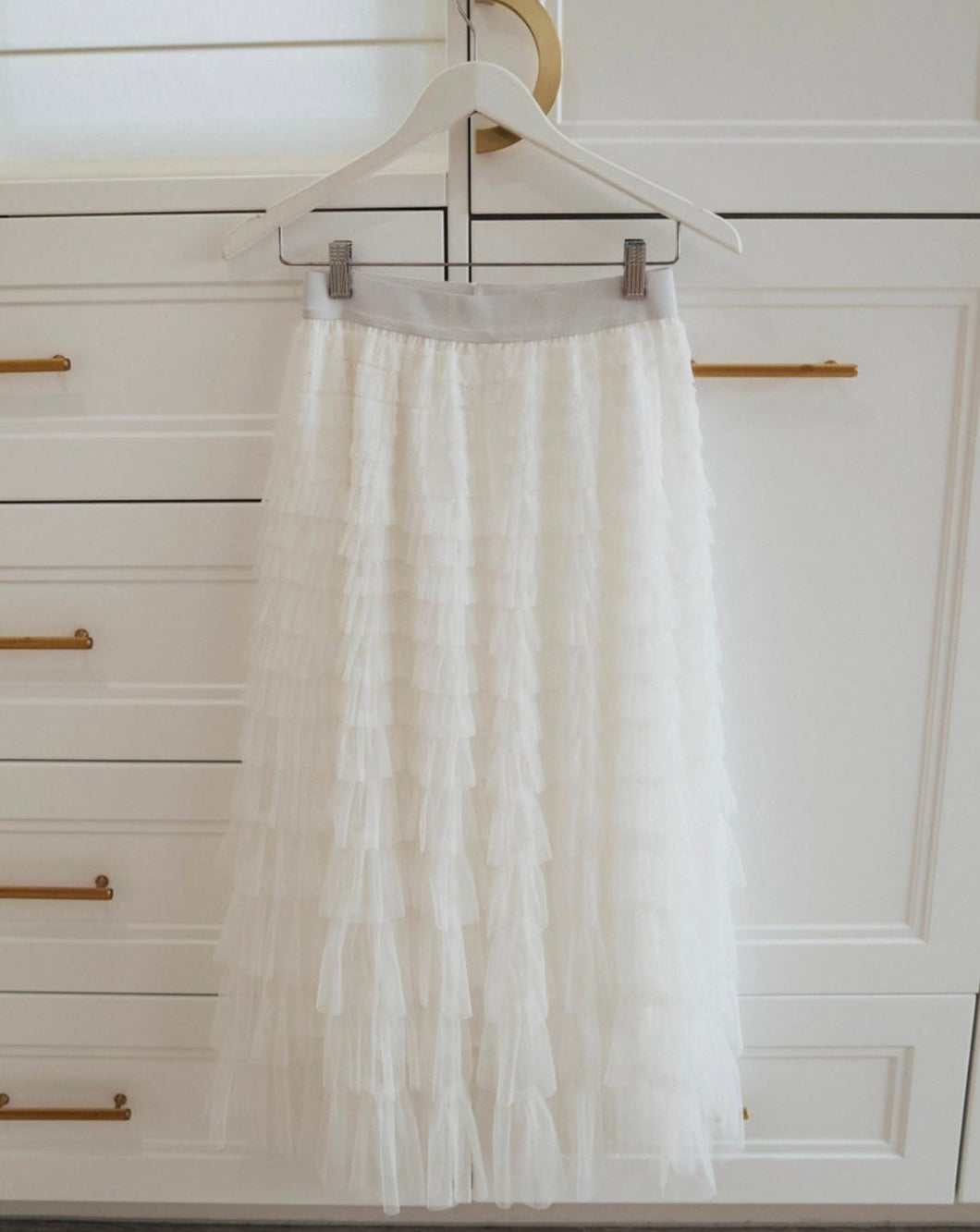 Tulle Skirt Maxi By Molly Exclusive White