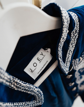 Load image into Gallery viewer, Royale Jacket-Sapphire Blue By Joey The Label, Velvet
