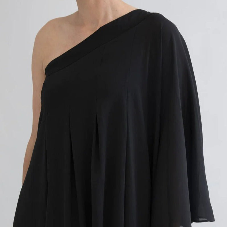 Hadassah Chiffon Dress- Black By Cazinc The Label