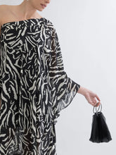 Load image into Gallery viewer, Hadassah Chiffon Dress- Zebra Print
