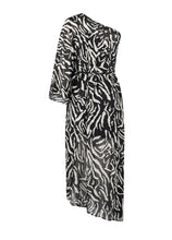 Load image into Gallery viewer, Hadassah Chiffon Dress- Zebra Print
