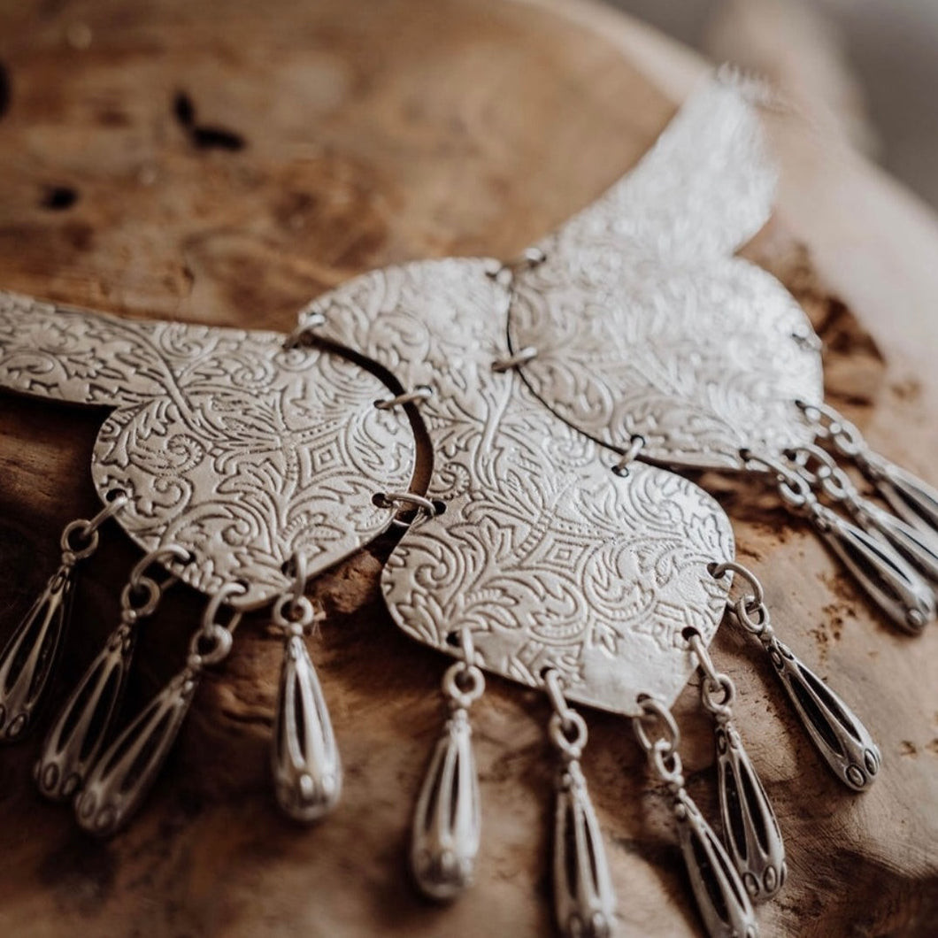 Turkish Silver Papillion Necklace
