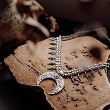 Load image into Gallery viewer, Turkish Silver Lunar Necklace
