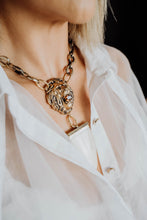 Load image into Gallery viewer, Lion Heart  Necklace, Vintage Ghost And Lola

